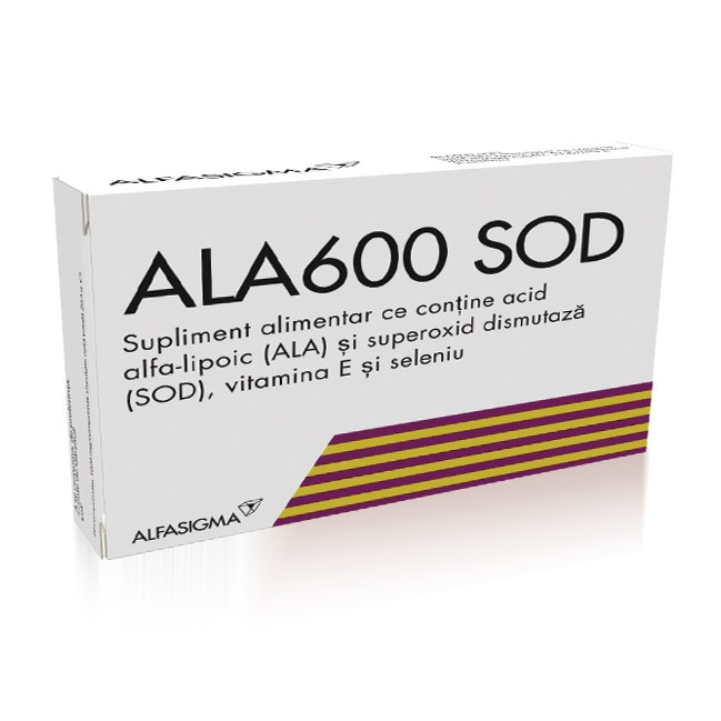 Ala600 sod, 20 comprimate, alfasigma
