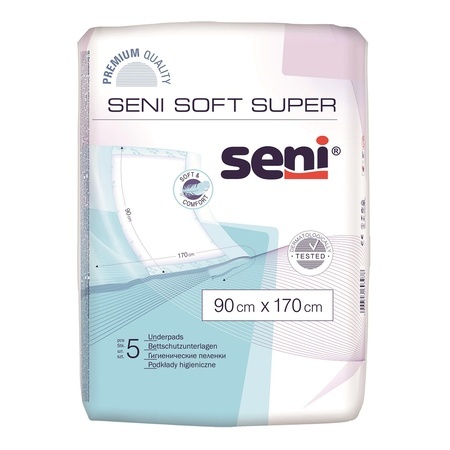 Aleze de protecție Soft Super, 90 cm x 170 cm, 5 bucăți, Seni