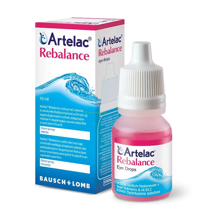 Artelac rebalance, 10 ml, bausch lomb