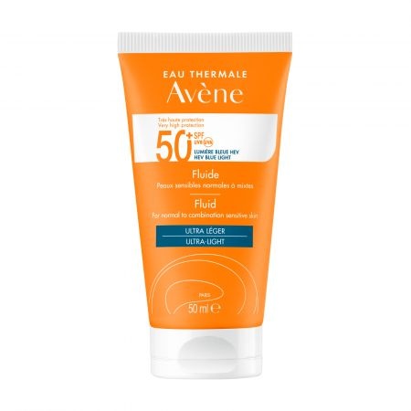 Avene Fluid SPF50+ cu Triasorb - Protectie Solară pentru Piele Sensibilă
