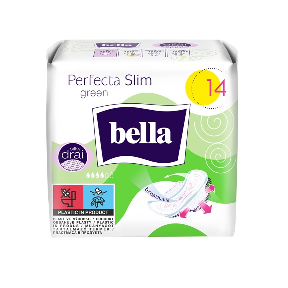 Bella Perfecta Ultra Green Absorbante, 14 bucăți