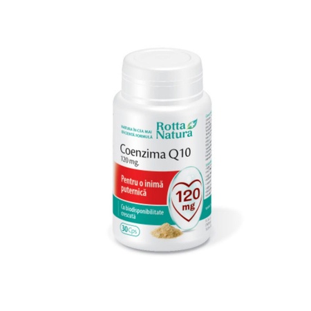Coenzimă Q10, 120 mg, 30 capsule, Rotta Natura