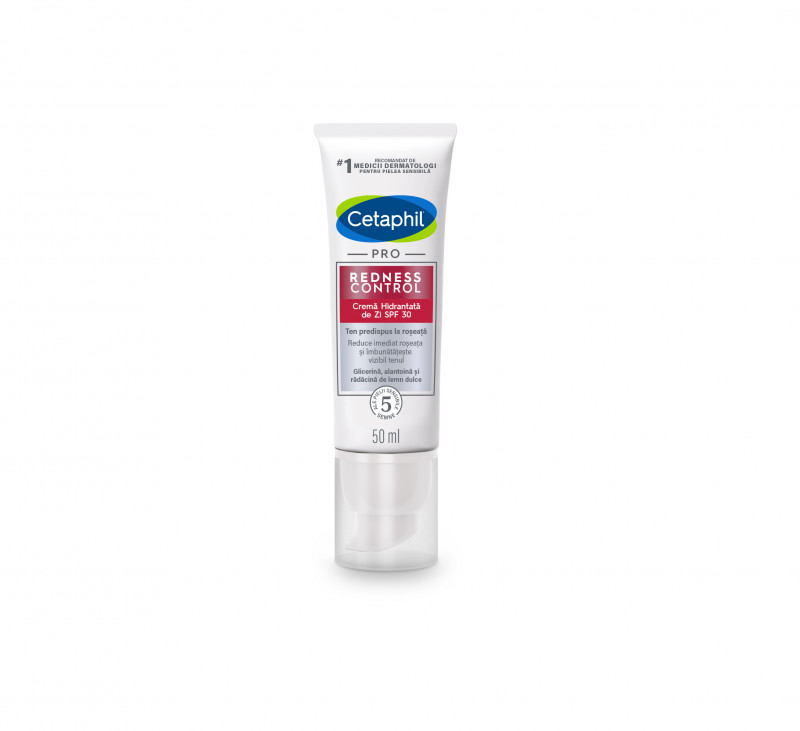 Crema hidratanta de zi cu spf 30 redness control pro, 50 ml, cetaphil