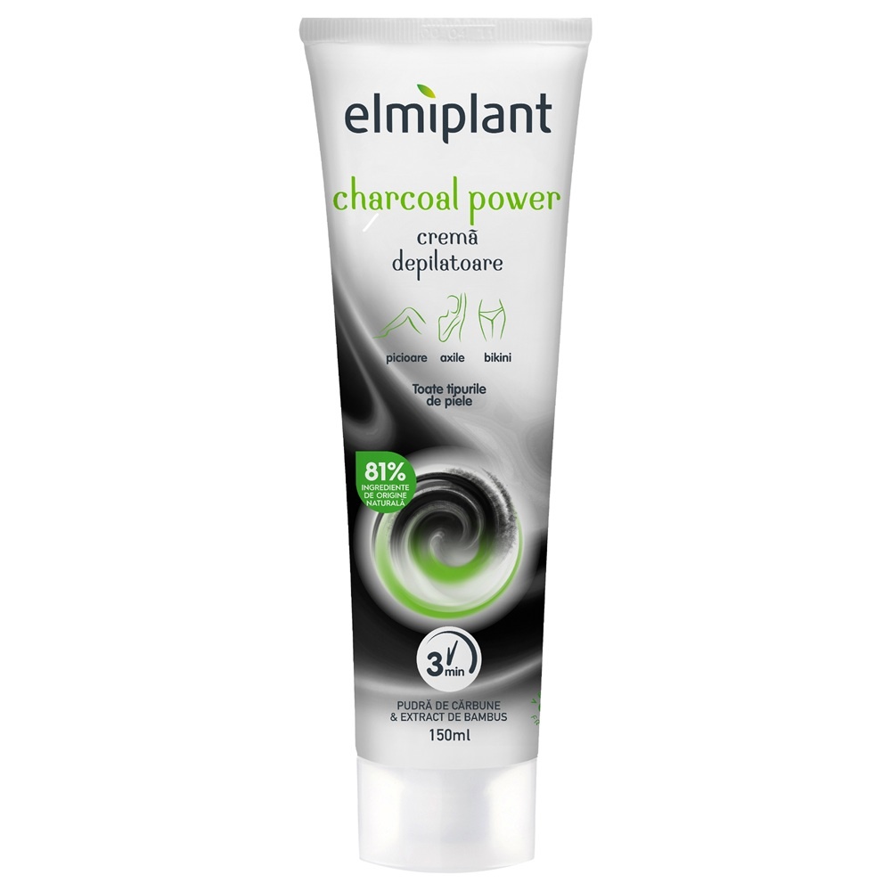 Elmiplant Cremă Depilatoare Charcoal Power, 150 ml
