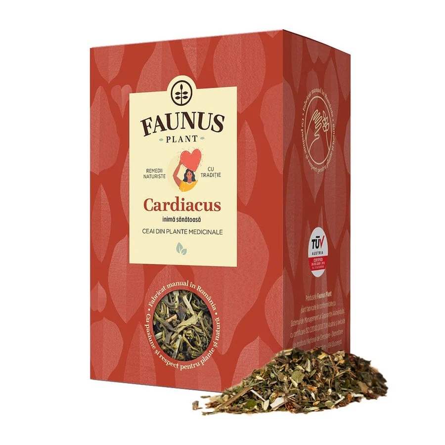 Faunus Ceai Cardiacus cu paducel, talpa-gastei si menta, 90 g