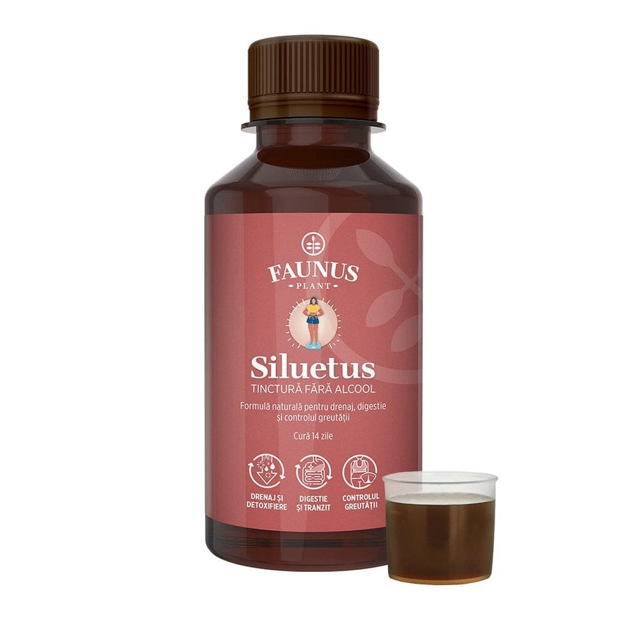 Faunus Tinctura Siluetus fara alcool cu papadie, ceai verde si cafea verde, 200 ml