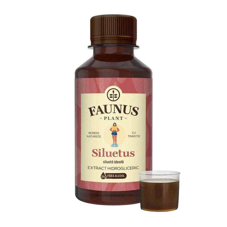 Faunus Tinctura Siluetus fara alcool, extract hidrogliceric din 9 plante, 200 ml