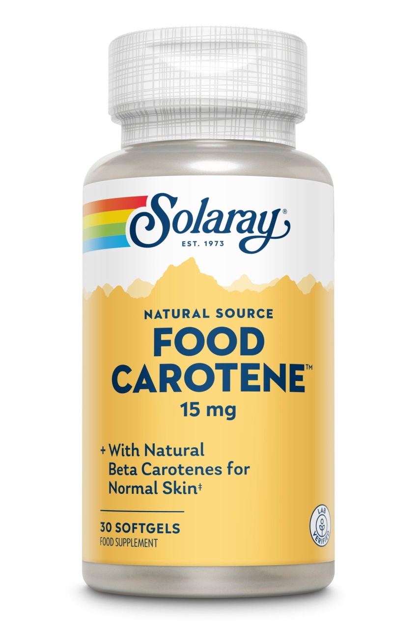 Food carotene 25000ui solaray, 30 capsule, secom