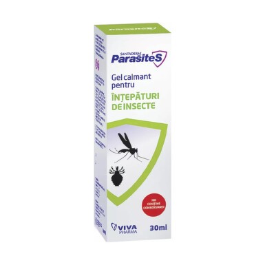 Gel calmant santaderm parasites pentru intepaturi de insecte, 30 ml