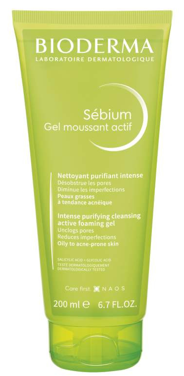 Gel spumant activ Sebium, 200 ml, Bioderma