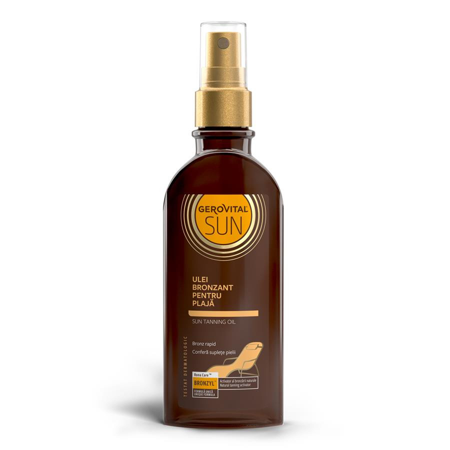 Gerovital sun ulei bronzant pentru plaj, 150ml, farmec