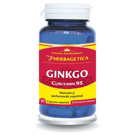 Ginkgo Curcumin 95, 30 capsule, Herbagetica