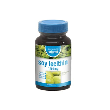 Lecitina din soia 1200mg x30cps naturmil