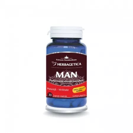 Man zen forte, 30 capsule, herbagetica