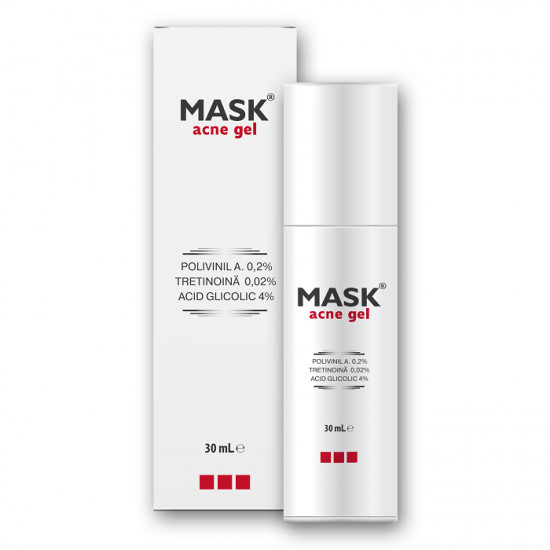 Mask gel pentru acnee cu comedoane, 30 ml, Meditrina