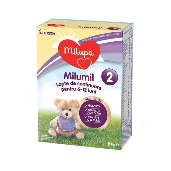 Milupa lapte praf milumil 2, incepand de la 6 luni, 600g