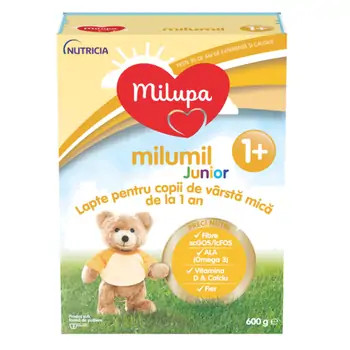 Milupa lapte praf milumil junior 1+, incepand de la 12 luni, 600g