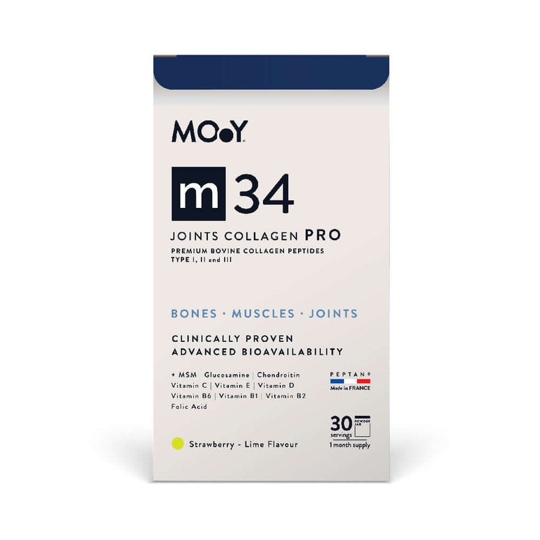 Molecules of Youth m34 Colagen PRO Bovin Articulatii, aroma capsuni si lime, 390 g