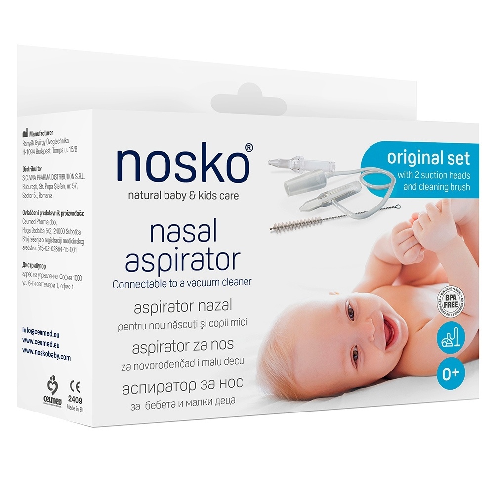 Nosko Original Set Aspirator Nazal pentru Nou-Născuți și Copii