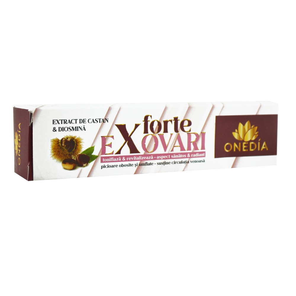 Onedia Exovari Forte Emulgel cu Diosmină și Extract de Castan, 100 ml