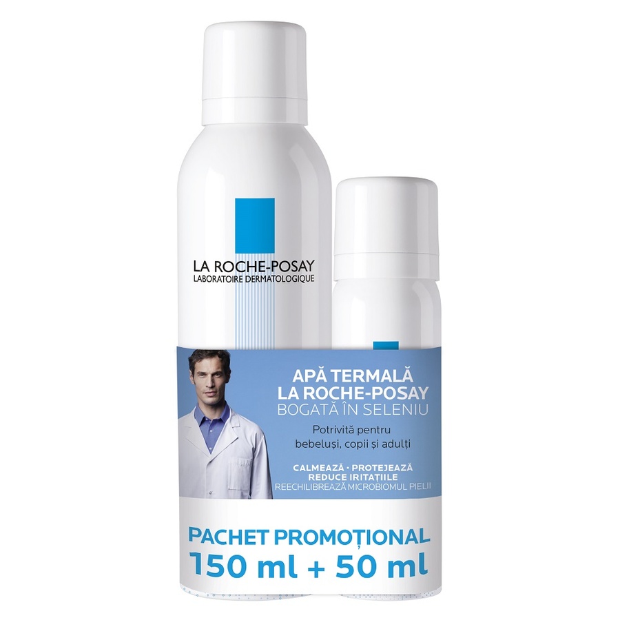 Pachet Apă termală, 150 ml + 50 ml, La Roche-Posay
