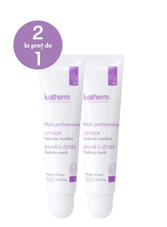 Pachet balsam de buze multi-performance, 15 ml + 15 ml, ivatherm