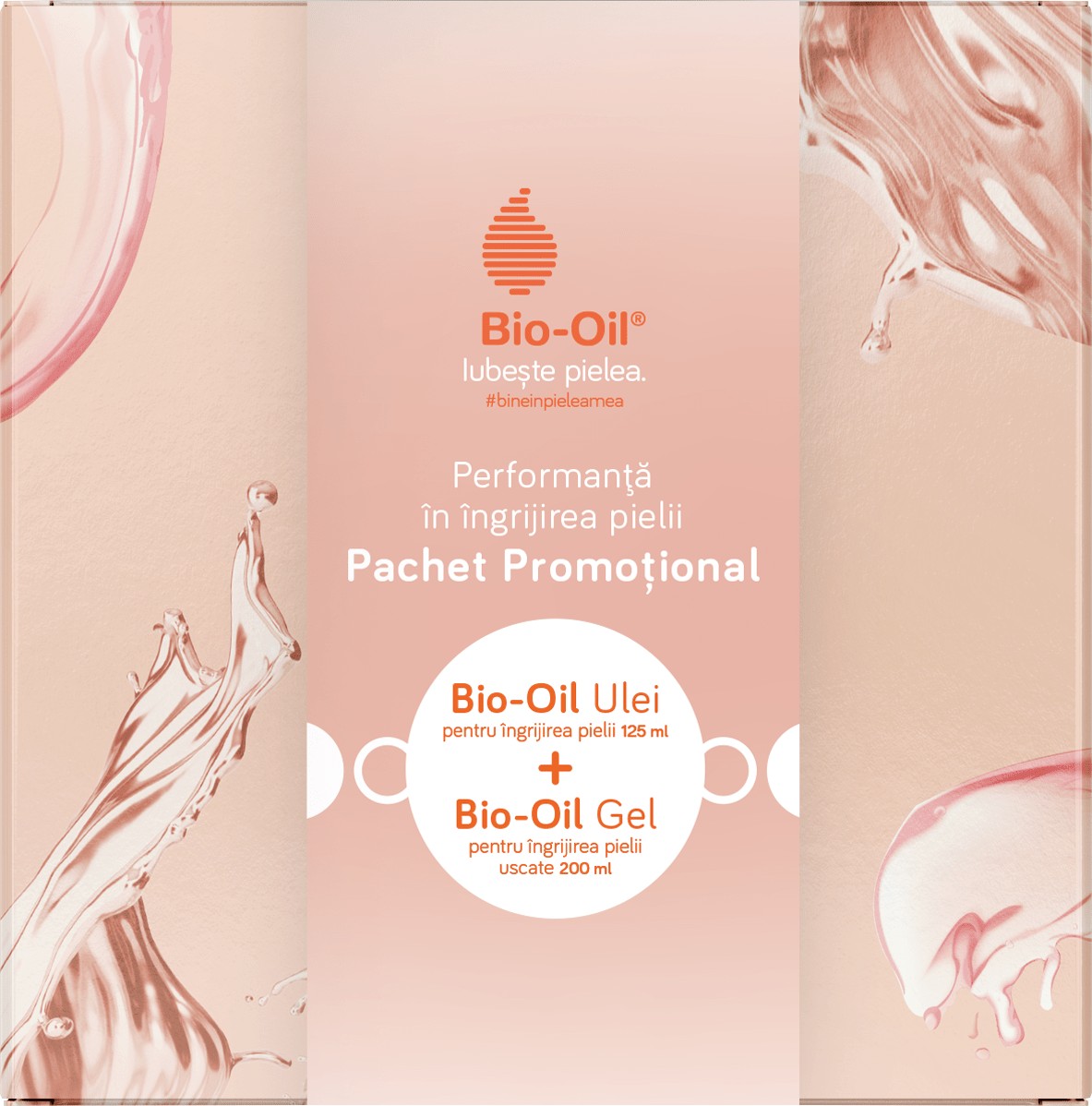 Pachet ulei bio oil + gel pentru piele uscata, 125 ml + 200 ml, bio oil