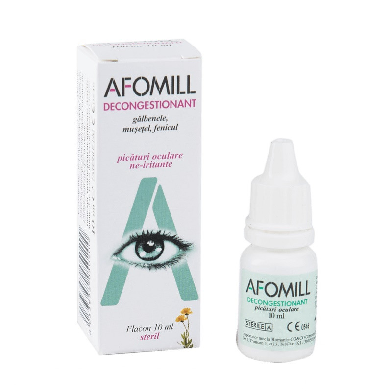 Picaturi oculare decongestionante afomill, 10 ml, af united