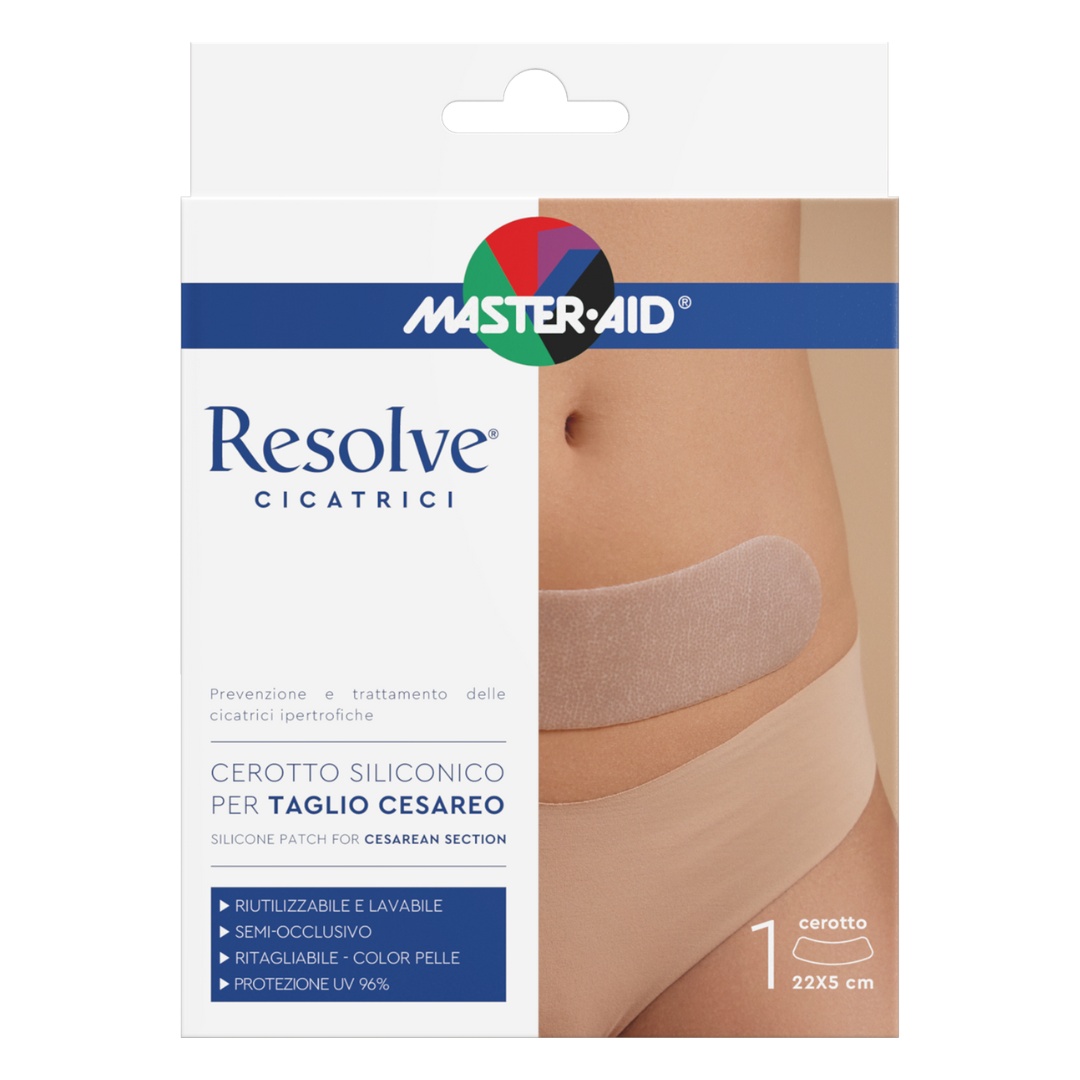 Plasture Siliconic pentru Cicatrice Cezariana Resolve, 22 x 5 cm, 1 Bucata