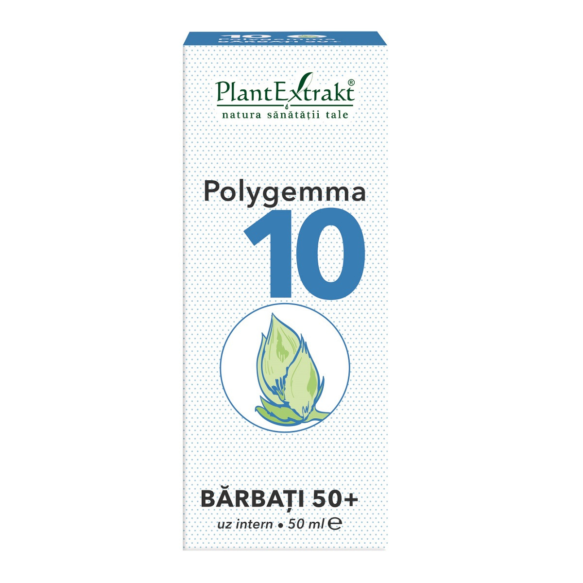 Polygemma 10, barbati 50+, 50 ml, plant extrakt