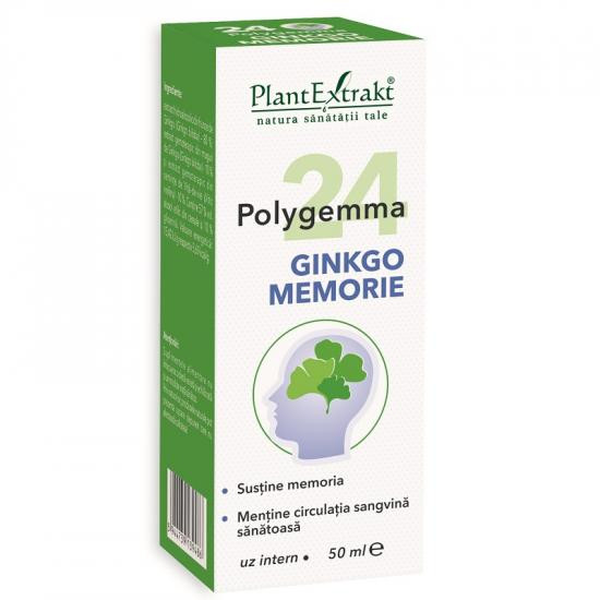 Polygemma 24 ginkgo memorie, 50 ml, plant extrakt