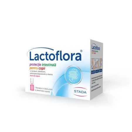 Protector intestinal pentru copii lactoflora, 7 x 7 ml, stada