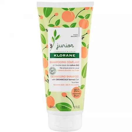 Șampon piersica pentru descurcarea parului junior, 200 ml, klorane