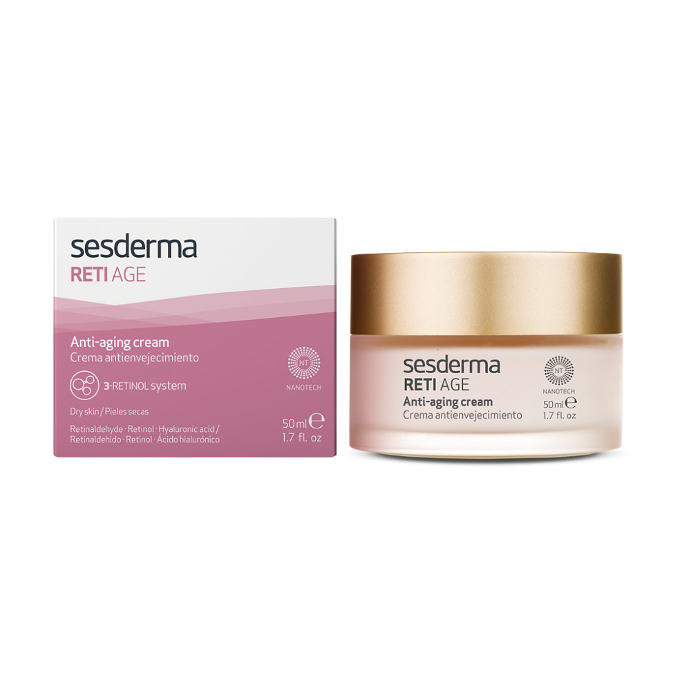 Sesderma Reti Age crema anti-imbatranire cu 3 forme de retinol pentru ten uscat, 50 ml