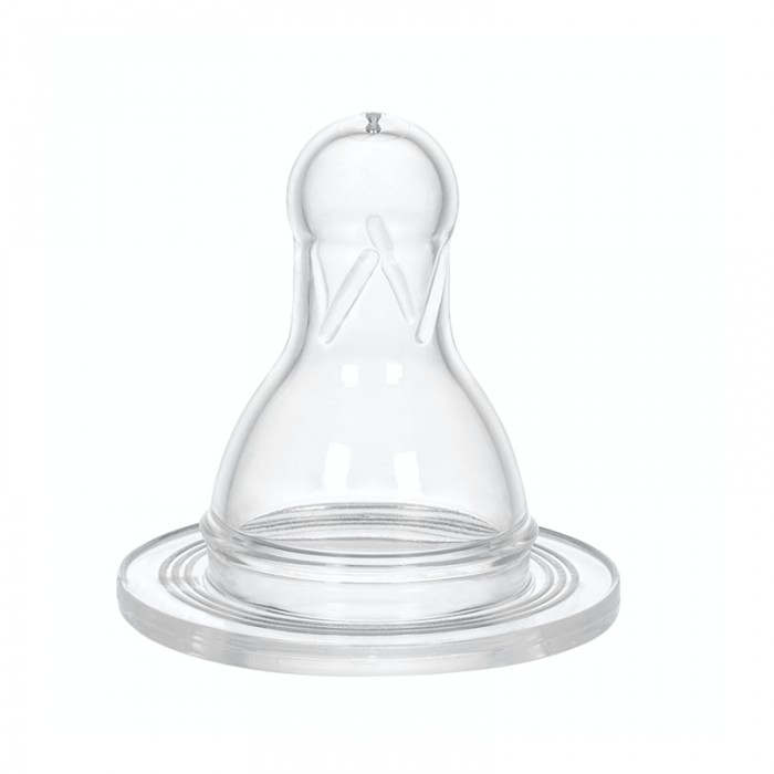 Set de doua tetine din silicon rotunde, anticolici, nr. 3, cod 300, wee baby