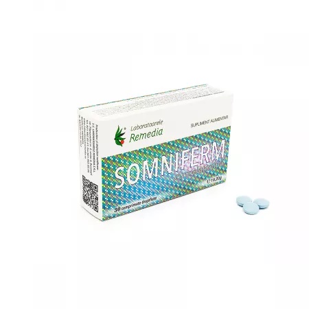 Somniferm+ Melatonină, 30 comprimate, Remedia Somn si Insomnie farmaciilenapofarm.ro Somniferm+ Melatonină, 30 comprimate, Remedia Somn si Insomnie farmaciilenapofarm.ro