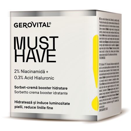 Sorbet cremă booster hidratare Must Have, 50 ml, Gerovital