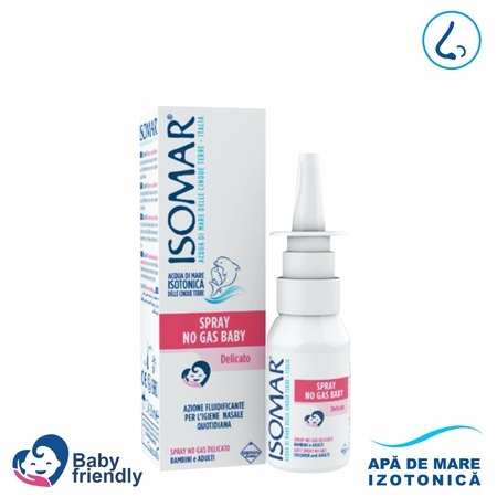 Spray nazal cu apa de mare izotonica Baby, +6 luni, 30 ml, Isomar