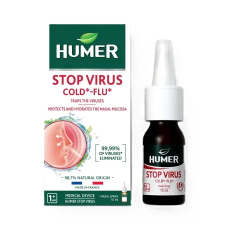 Spray nazal Humer Stop Virus 15ml  Protectie impotriva virusurilor, raceala si gripa