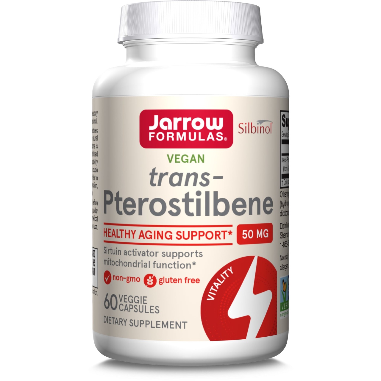 Trans - pterostilbene 50 mg, 60 caps vegetale, secom