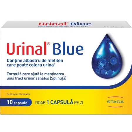 Urinal Blue - 10 Capsule pentru Sănătatea Tractului Urinar | Walmark