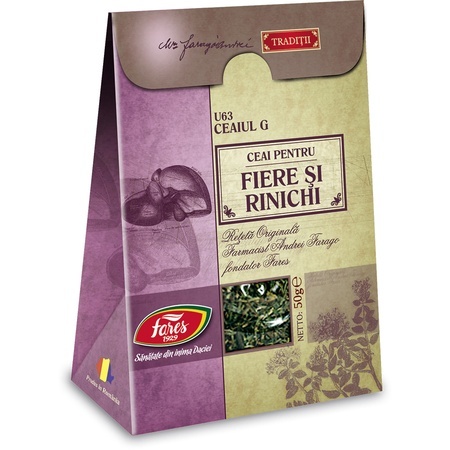 Ceai Fiere și Rinichi, U63, 50 g, Fares