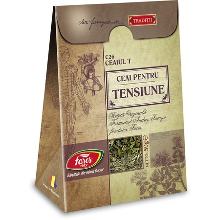 Ceai pentru tensiune, C26, 50 g, Fares