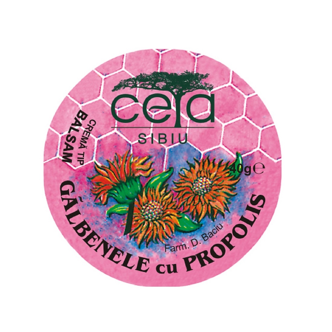 Ceta Unguent cu Gălbenele și Propolis, 40 g
