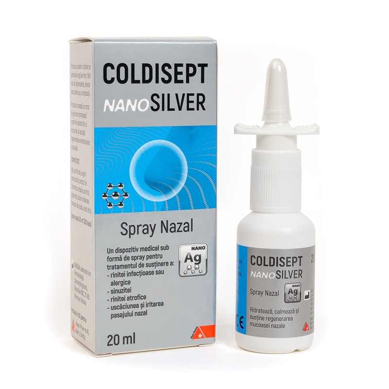 Coldisept NanoSilver Spray Nazal, 20 ml