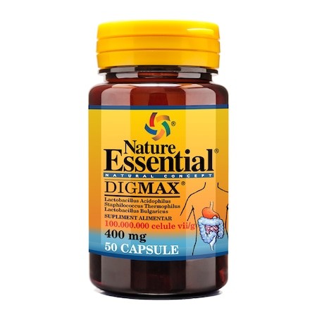 Digmax Probiotice 400mg - Restabilește Flora Intestinală, 50 Capsule