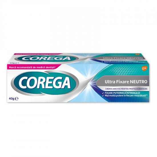 Corega ultra fixare neutro crema adeziva proteza dentara, 40g, gsk