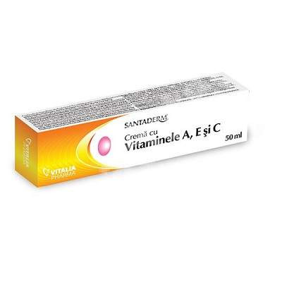 Crema cu vitaminele a, e si c santaderm, 50 ml