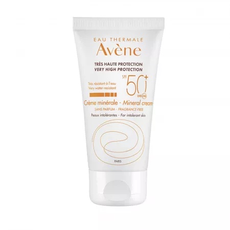 Crema minerala pentru protectie solara SPF 50+, 50 ml, Avene
