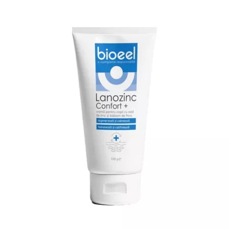 Crema pentru copii lanozinc confort+, 100 g, bioeel